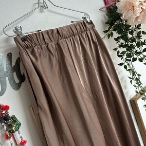 Nordstrom Satin Brown pants- large